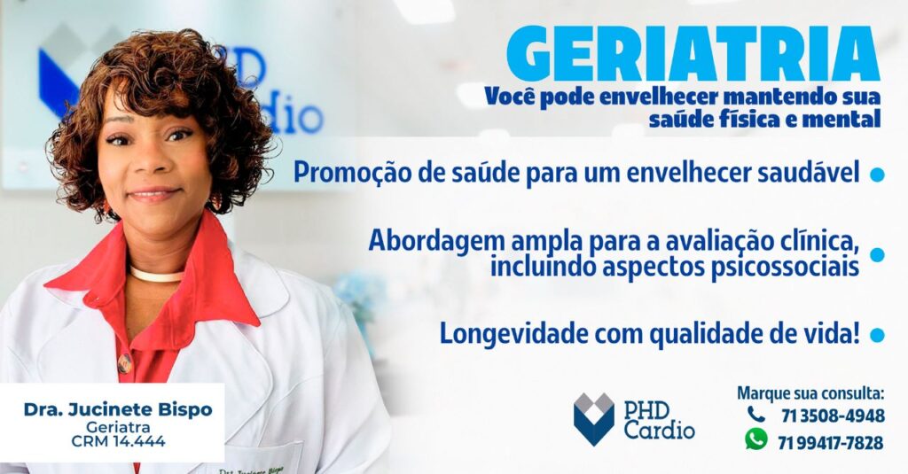 Dra. Jucinete Bispo geriatra geriatria médico do idoso em lauro de freitas phd cardio